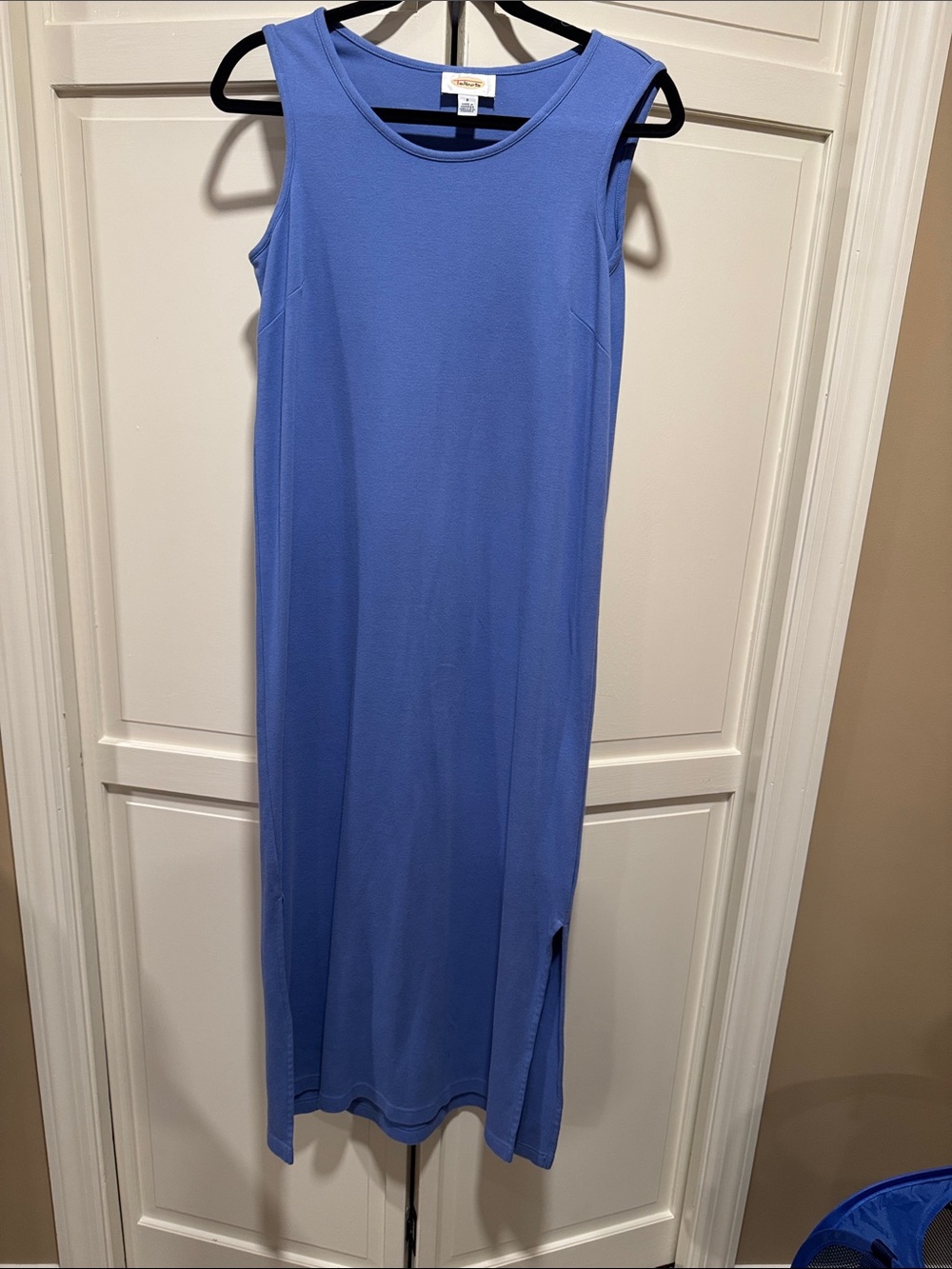 Talbots Periwinkle Sleeveless Midi Tank Dress